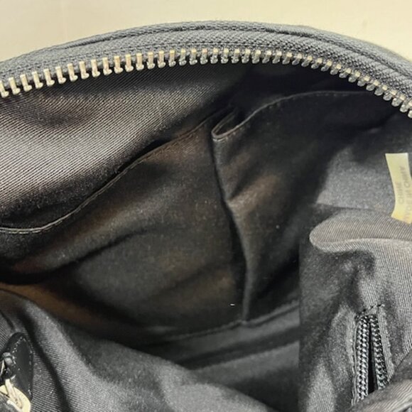 Coach Signature Cs Black Canvas Hobo Shoulder Zip Bag w/Turn Lock EUC - Picture 7 of 16